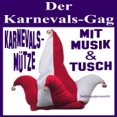 Lustige Karnevalsmütze mut Tusch und Karnevalsmarsch