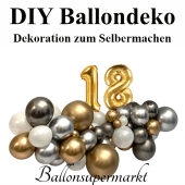 DIY Ballondeko zum 18. Geburtstag
