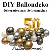 DIY Ballondeko zum 50. Geburtstag