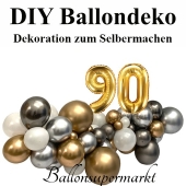 DIY Ballondeko zum 90. Geburtstag