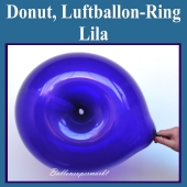 Ring-Luftballon, lila, Ringballon, Latexballon in Ringform zur Ballondekoration
