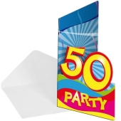 Einladungskarten zum 50. Geburtstag