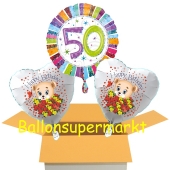 Luftballons aus Folie zum 50. Geburtstag