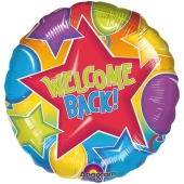 Folienballon Welcome Back ohne Helium