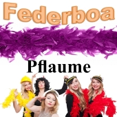Federboa Pflaume, 180 cm, zu Hen Night, Hen Party und Junggesellinnenabschied