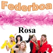 Federboa Rosa, 180 cm, zu Hen Night, Hen Party und Junggesellinnenabschied