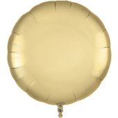 Luftballon aus Folie, Rundballon,Matt Gold, 90 cm