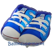 Baby Boy Babyschuhe Luftballon aus Folie mit Helium