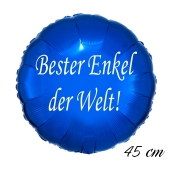 Bester Enkel der Welt Luftballon. 45 cm inklusive Helium