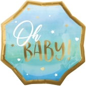 Folienballon, Jumbo Blue Baby Boy zur Geburt und Taufe