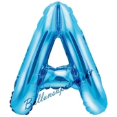Luftballon Buchstabe A, blau, 35 cm