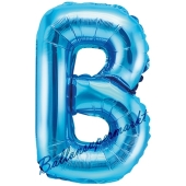 Luftballon Buchstabe B, blau, 35 cm