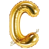 Luftballon Buchstabe C, gold, 35 cm