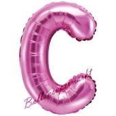 Luftballon Buchstabe C, pink, 35 cm