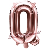 Luftballon Buchstabe Q, roségold, 35 cm