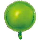 Runder Luftballon aus Folie, Limonengrün, 18"