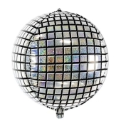 Folienballon Partydeko Disco, Mottoparty 70er, Ballon inklusive Helium 