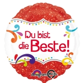 Luftballon aus Folie du bist die Beste!