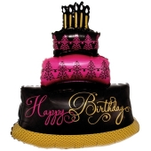 Happy Birthday Geburtstagstorte Luftballon, Shape 