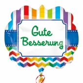Gute Besserung, Luftballon aus Folie, ungefüllt