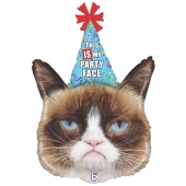 Grumpy Cat, Luftballon zum Geburtstag mit Helium Ballongas