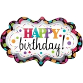 Happy Birthday Marquee zum Geburtstag, ohne Helium