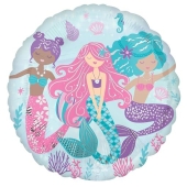  Mermaid, Meerjungfrau, Luftballon aus Folie mit Helium