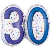 Rainbow Birthday 30 ohne Helium
