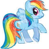 Rainbow Dash, Luftballon aus Folie mit Helium