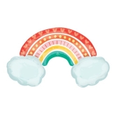 Regenbogen, Folienballon mit Ballongas-Helium 