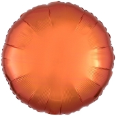 Runder Luftballon aus Folie, Orange, 18"