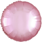 Rundluftballon Hellrosa, 45 cm mit Ballongas Helium