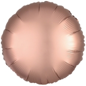 Runder Luftballon aus Folie, Rosegold, Satin Luxe, 18"