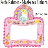 Magisches Einhorn, aufblasbarer Selfie-Rahmen, Folienballon, Fotorahmen