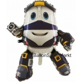 Super Wings Robot Train Kay, Luftballon aus Folie mit Helium