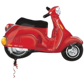 Folienballon Vespa, Rot, inklusive Helium