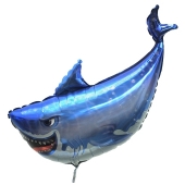 Folienballon Weißer Hai, ohne Helium
