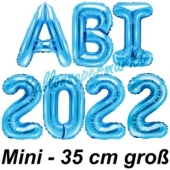 Abi 2022, Luftballons, 35 cm, Blau zur Abiturfeier