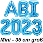 Abi 2023, Luftballons, 35 cm, Blau zur Abiturfeier