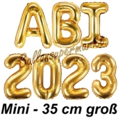 Abi 2023, Luftballons, 35 cm, Gold zur Abiturfeier