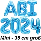 Abi 2024, Luftballons, 35 cm, Blau zur Abiturfeier