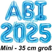 Abi 2025, Luftballons, 35 cm, Blau zur Abiturfeier