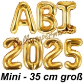 Abi 2025, Luftballons, 35 cm, Gold zur Abiturfeier