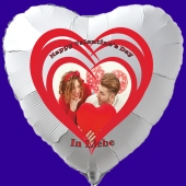 Fotoballon, Luftballon aus Folie mit eigenem Foto zum Valentinstag