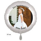 Fotoballon zur Kommunion Alles Gute!