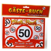 Gästebuch zum 50. Geburtstag, Verkehrsschild 50