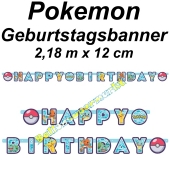 Kindergeburtstagsbanner Pokemon