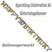 Geburtstagsbanner Sparkling Celebration 50