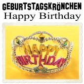 Geburtstagskrönchen Happy Birthday, Krone zur Geburtstagsparty