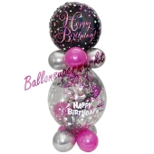 Geschenkballon Pink Celebration Happy Birthday zum Geburtstag